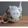 Porcelánová čajová konvice 1000 ml - Růže a pomněnky
