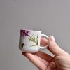 Keramický MATNÝ mini hrnek 70 ml - Kyprej vrbice