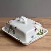 Porcelánová máslenka  - Chrpa a sedmikrásky