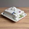 Porcelánová máslenka  - Chrpa a sedmikrásky