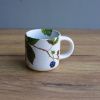 Keramický MATNÝ mini hrnek 70 ml - Maliny a ostružiny