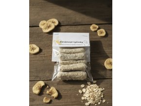 Knusprige Bananenriegel aus Bananen und Haferflocken