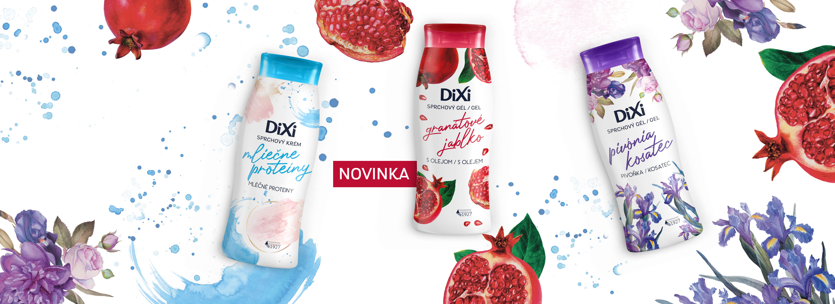 Sprchové krémy a gély DiXi