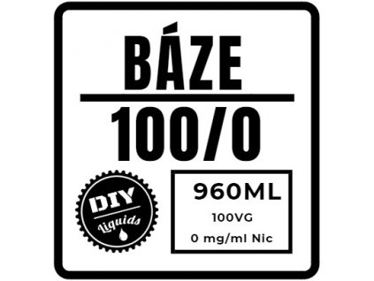 Beznikotinová Báze 100%VG 960ML