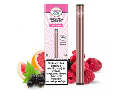 Dinner Lady Vape Pen jednorázová e-cigareta Pink Berry 20mg/ml
