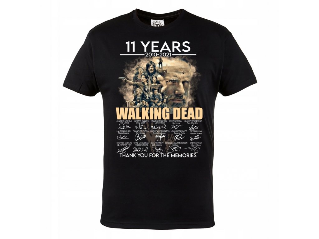 Pánske tričko The Walking Dead čiernej farby 1