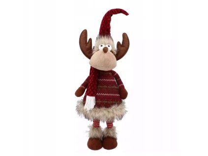 Vianočný Sob červenej farby 40cm
