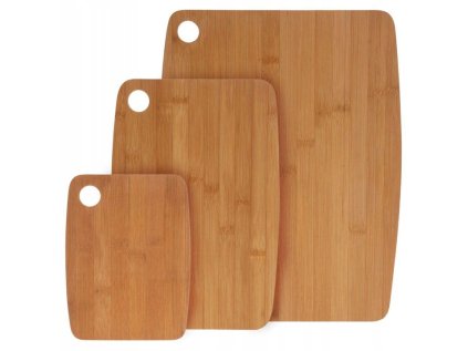 Sada dosiek na krájanie Excellent Houseware, bambus, 3-dielna