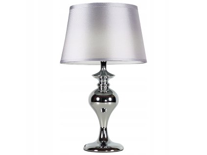 Stolná lampa Candellux striebornej a bielej farby 40cm