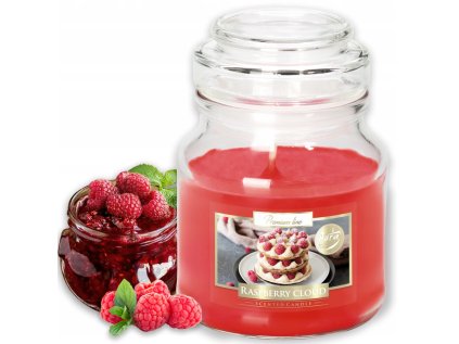 Vonná sviečka v dóze s vrchnákom Raspberry Cloud 120g