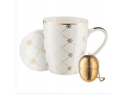 Hrnček porcelánový biely Fabiola 350ml
