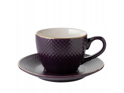 Šálka porcelánová fialová Tiffany 250ml