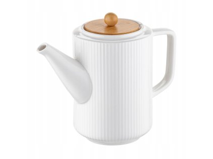 Čajník porcelánový biely 1l