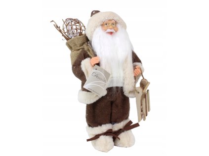 Santa Claus hnedej a bielej farby 1