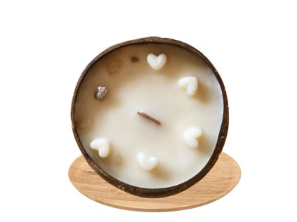 Sójová sviečka v kokosovej škrupine Moonstone, 550ml 1