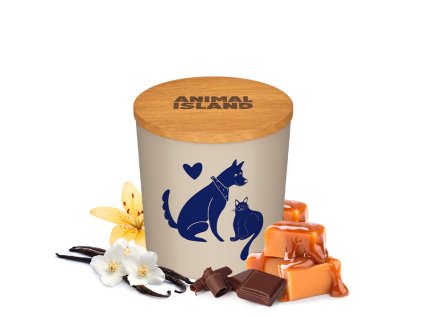 Sviečka Animal Island s vôňou vanilky a karamelu, 475ml 1