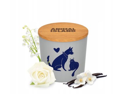 Sviečka Animal Island s vôňou bielych kvetov, 475ml 1