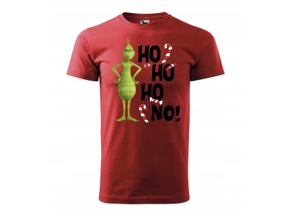 Vianočné pánske tričko Grinch červené A