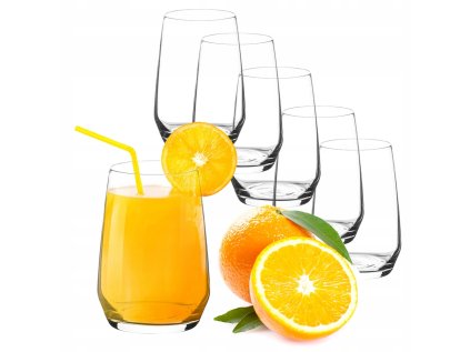 Poháre 6ks Altom Design RUBIN číre 450ml