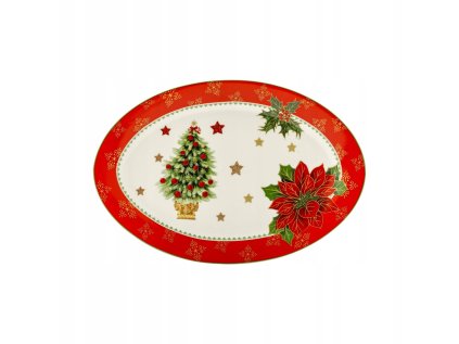 Vianočný servírovací tanier Marco Polo MERRY CHRISTMAS 35cm A