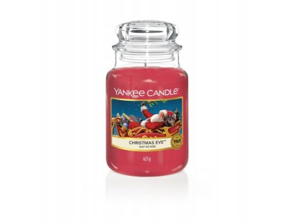 Vianočná sviečka Yankee Candle v sklenenej dóze Christmas Eve 623g