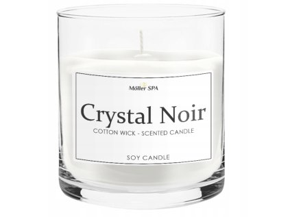 Sójová sviečka s vôňou parfému Möller SPA Crystal Noir 400g