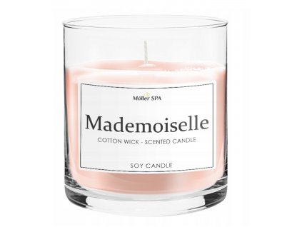 Sójová sviečka s vôňou parfému Möller SPA Mademoiselle 400g