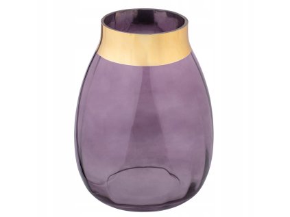 Váza na kvety Altom Design AURORA GOLD fialová II