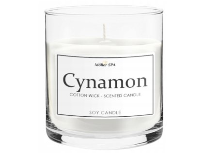 Sójová sviečka Möller SPA Cynamon 400g B