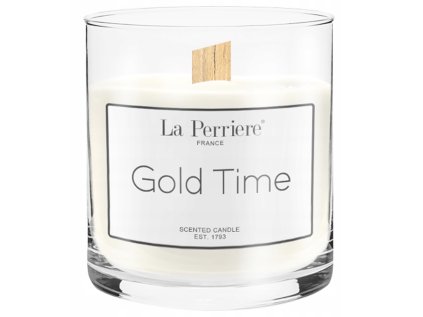 Sójová sviečka s vôňou parfému La Perriere Gold Time 360g