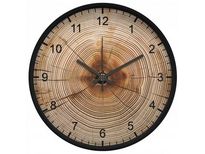 Nástenné hodiny z dreva v troch farbách 25cm