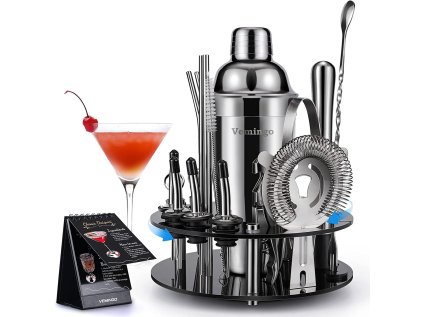 Barmanský set na nápoje, nerez, 20-dielny
