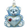 očná ozdoba zo skla Medvedík s vlastným menom 10cm