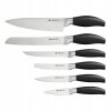 Sada nožov v stojane Ambition, nerez-čierna, 6-dielna 2