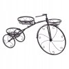 Stojan na 3 kvety v tvare bicykla čierny