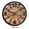 Nástenné hodiny v drevenom prevedení 30cm