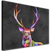 Obraz na plátne Farebný jeleň 120x80 1