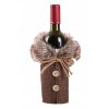 Vianočný obal na víno hnedý 1