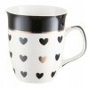 Hrnček porcelánový biely so srdiečkami Sweet 450ml