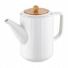 Čajník porcelánový biely 1l