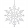 Ozdoba na stromček Snehová vločka 3ks bielej farby 12cm 2
