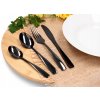 Sada príborov pre 6 osôb 24ks CookLine čierna