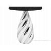 Stolná lampa čiernej a striebornej farby, 65cm 2