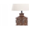 Stolná lampa bielej a medenej farby, 35cm 2