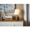 Stolná lampa bielej a medenej farby, 35cm 4