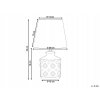 Stolná lampa bielej a medenej farby, 35cm 5