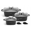 Sada hrncov Edenberg čiernej farby, 8-dielna 1