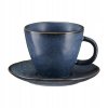 Šálka z porcelánu Villa Italia OBSYDIAN modro čierna 250ml A