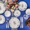 Jedálenská súprava pre 4 osoby 18ks Karaca biela s lúčnymi kvetmi B