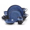 Jedálenská súprava pre 4 osoby 16ks Vancasso modro čierna A